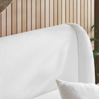 Eden Bouclé Bed - Solid Base