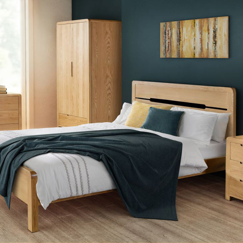 Loop Double Oak Wooden Bed Frame