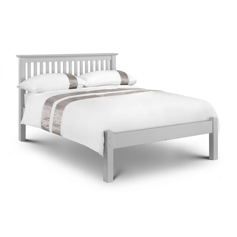 Catalan Dove Grey Wooden Low Foot Bed