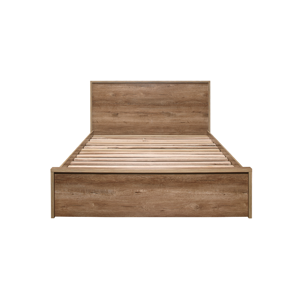 Stockwell Rustic Oak Storage Bed