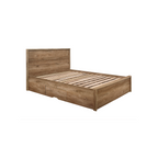 Stockwell Rustic Oak Storage Bed
