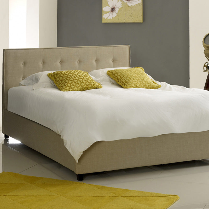 Pebble Fabric Smooth Bed