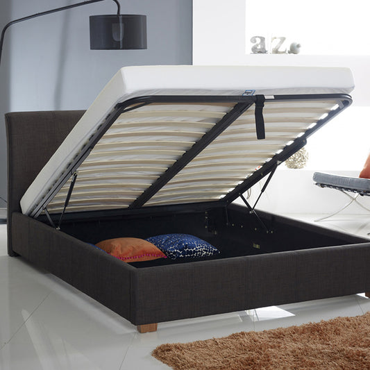 Charred Ottoman Storage Bed