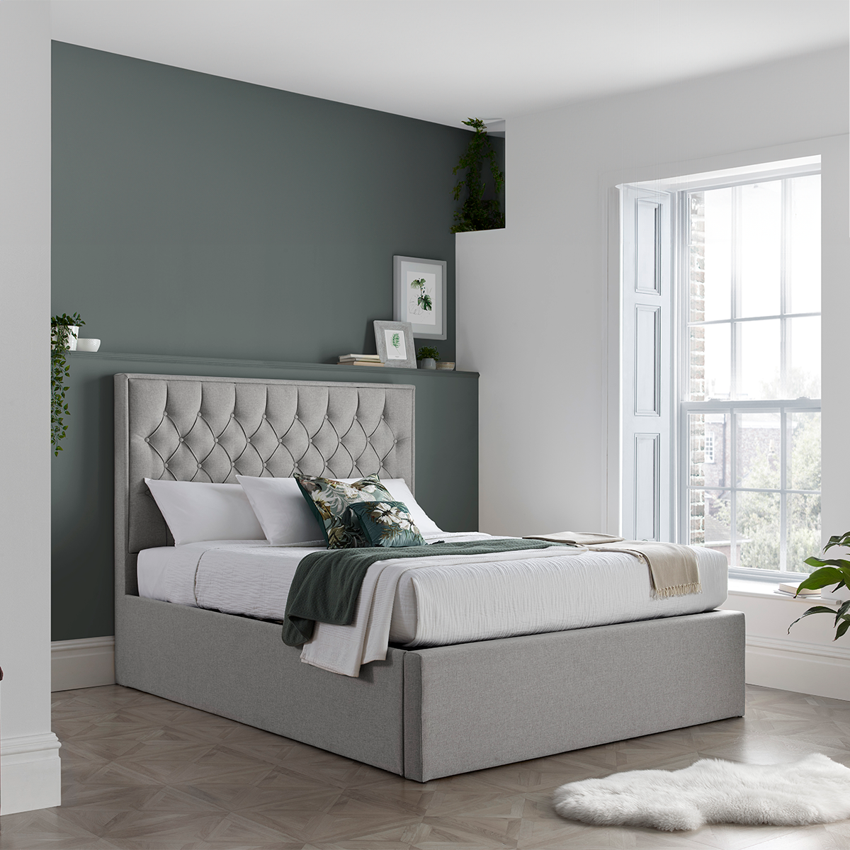 Wilson Fabric Ottoman Storage Bed