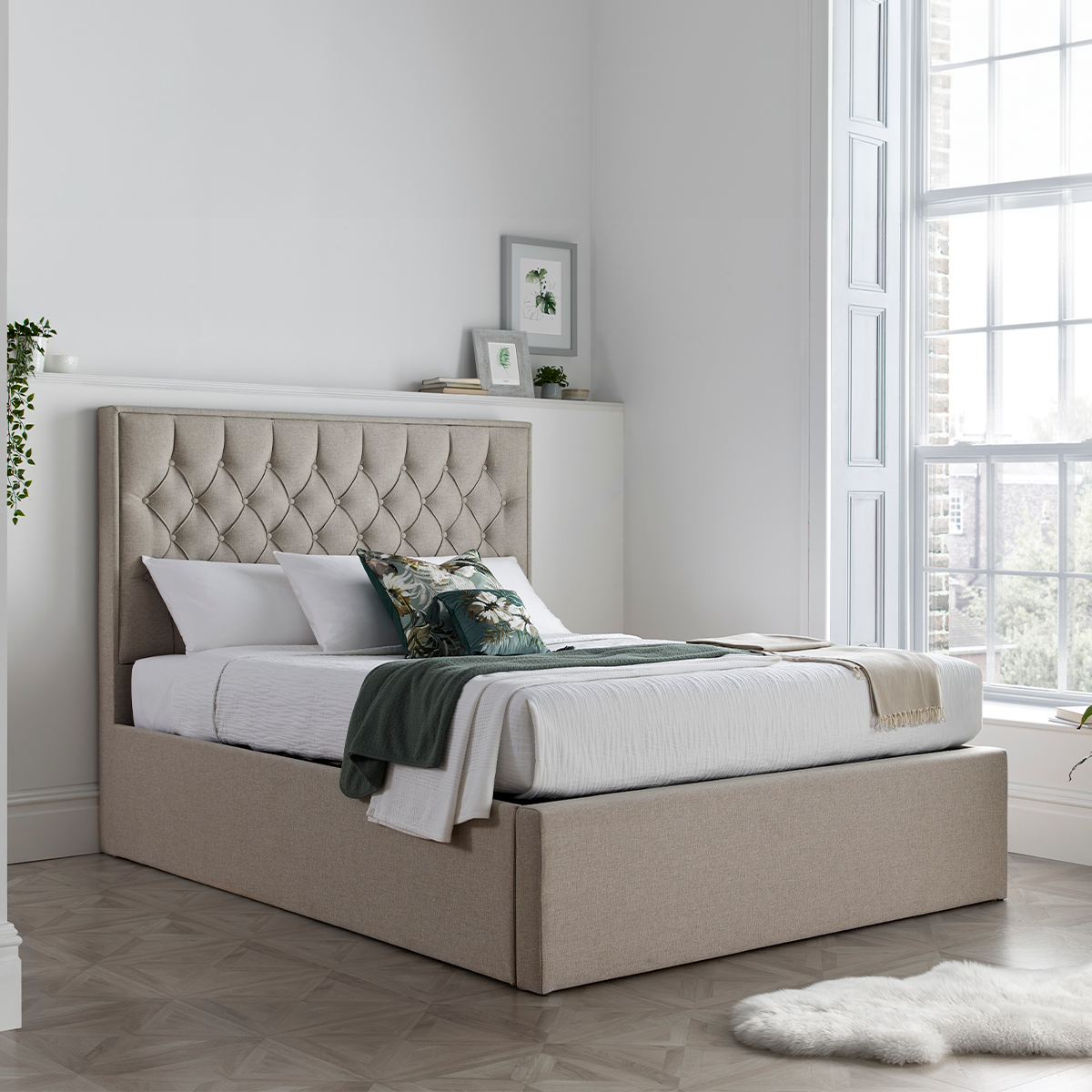 Wilson Fabric Ottoman Storage Bed
