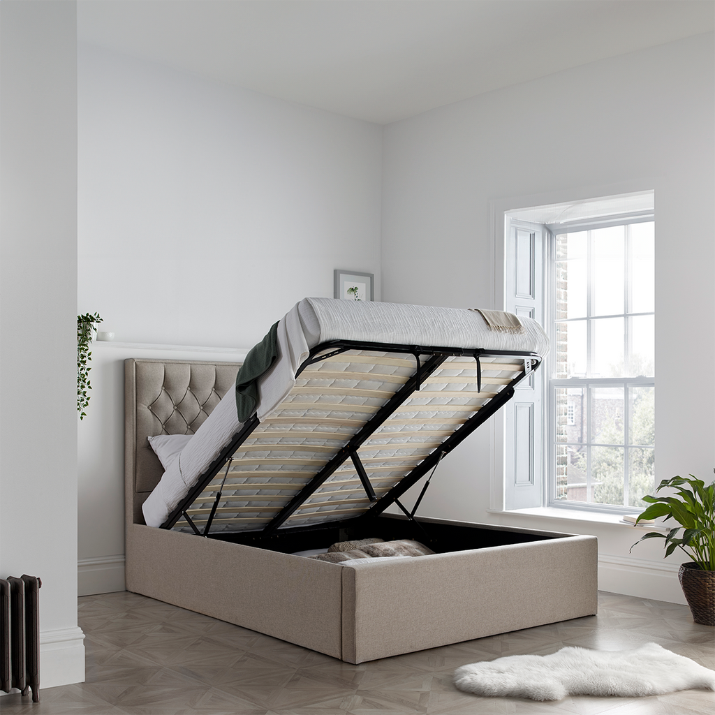 Wilson Fabric Ottoman Storage Bed