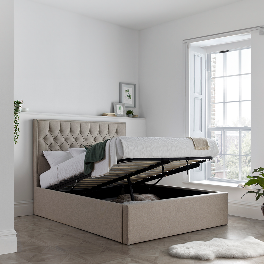 Wilson Fabric Ottoman Storage Bed