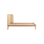 Astrid Oak Rattan Bed