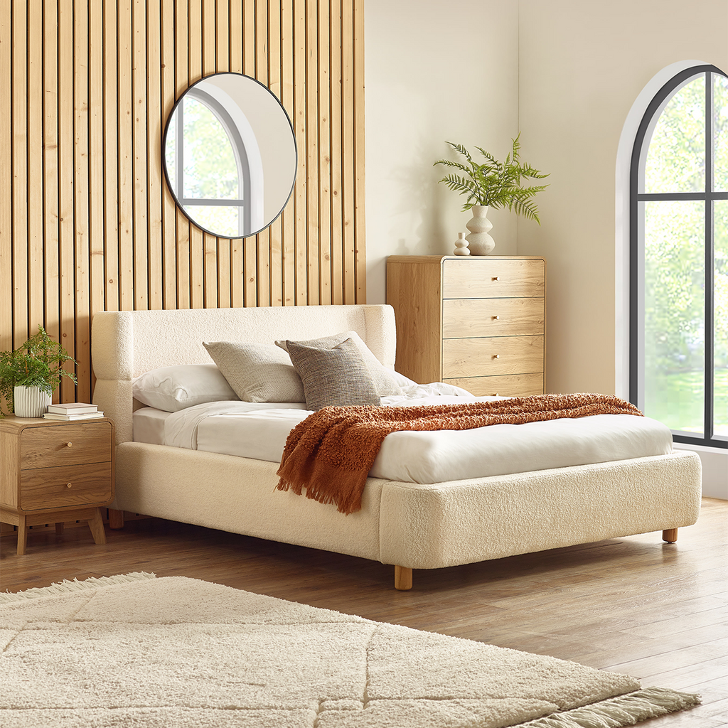 Oberon Boucle Bed