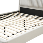 Warm Stone Fabric Bed