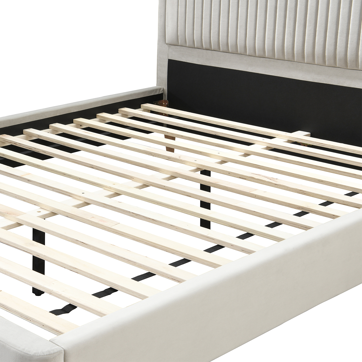 Warm Stone Fabric Bed