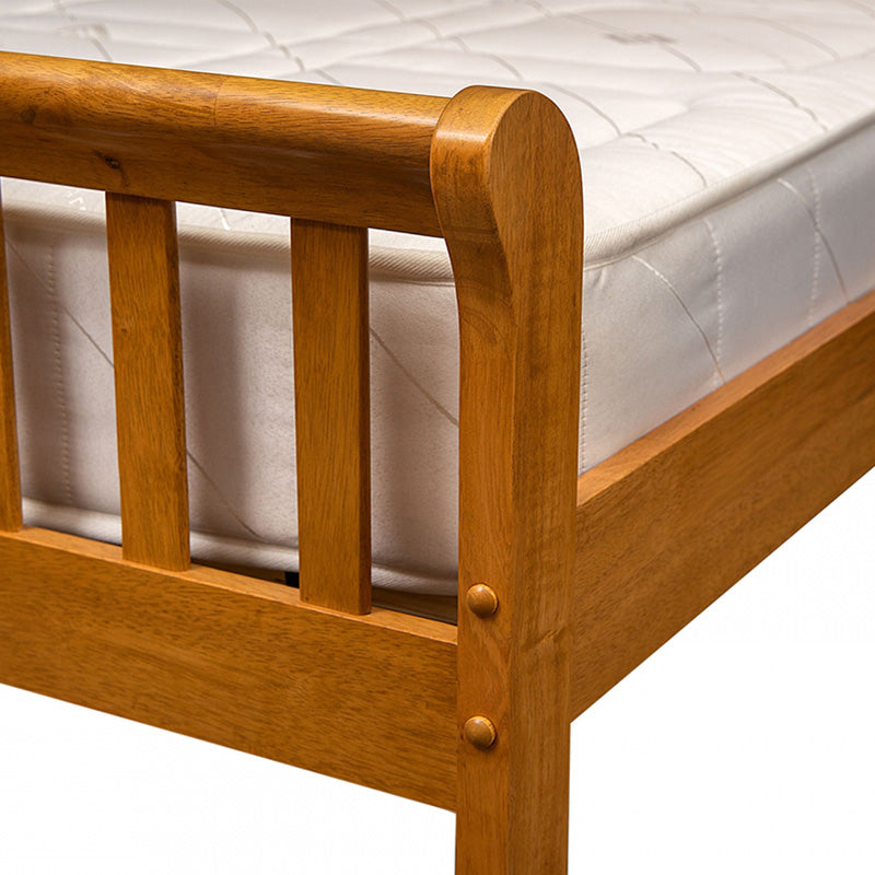 Venician Deep Oak Wooden Bed