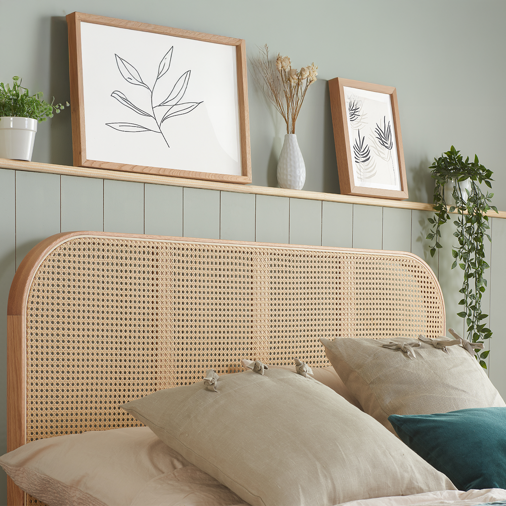 Margot Rattan Oak Bed