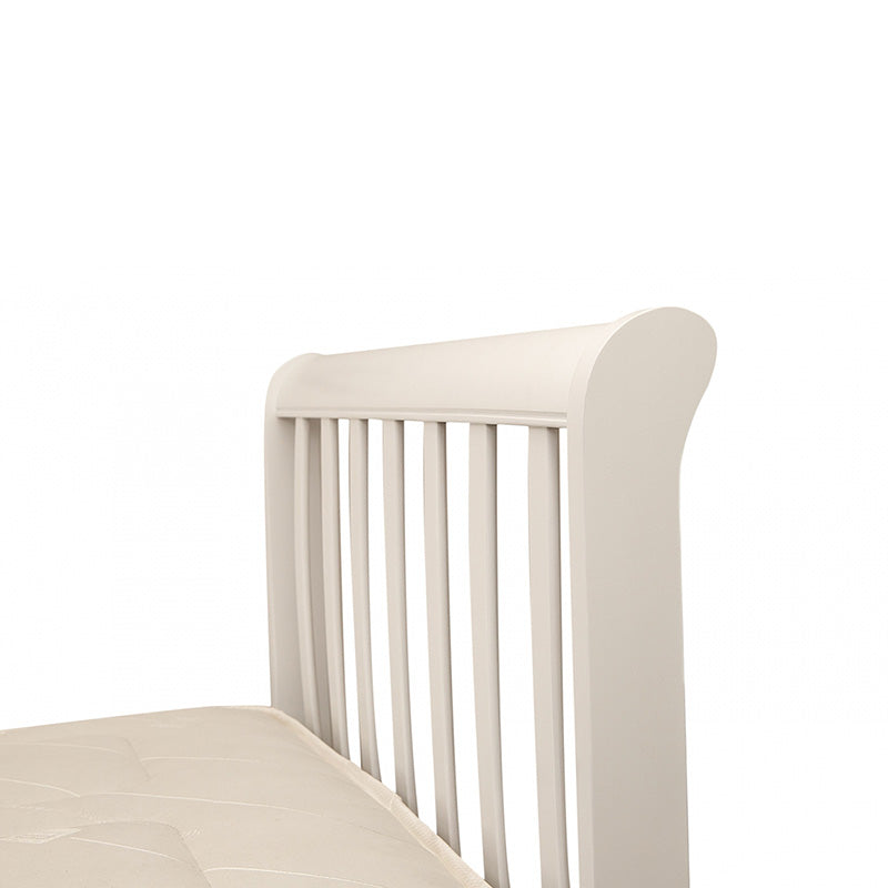 Venician White Wooden Bed