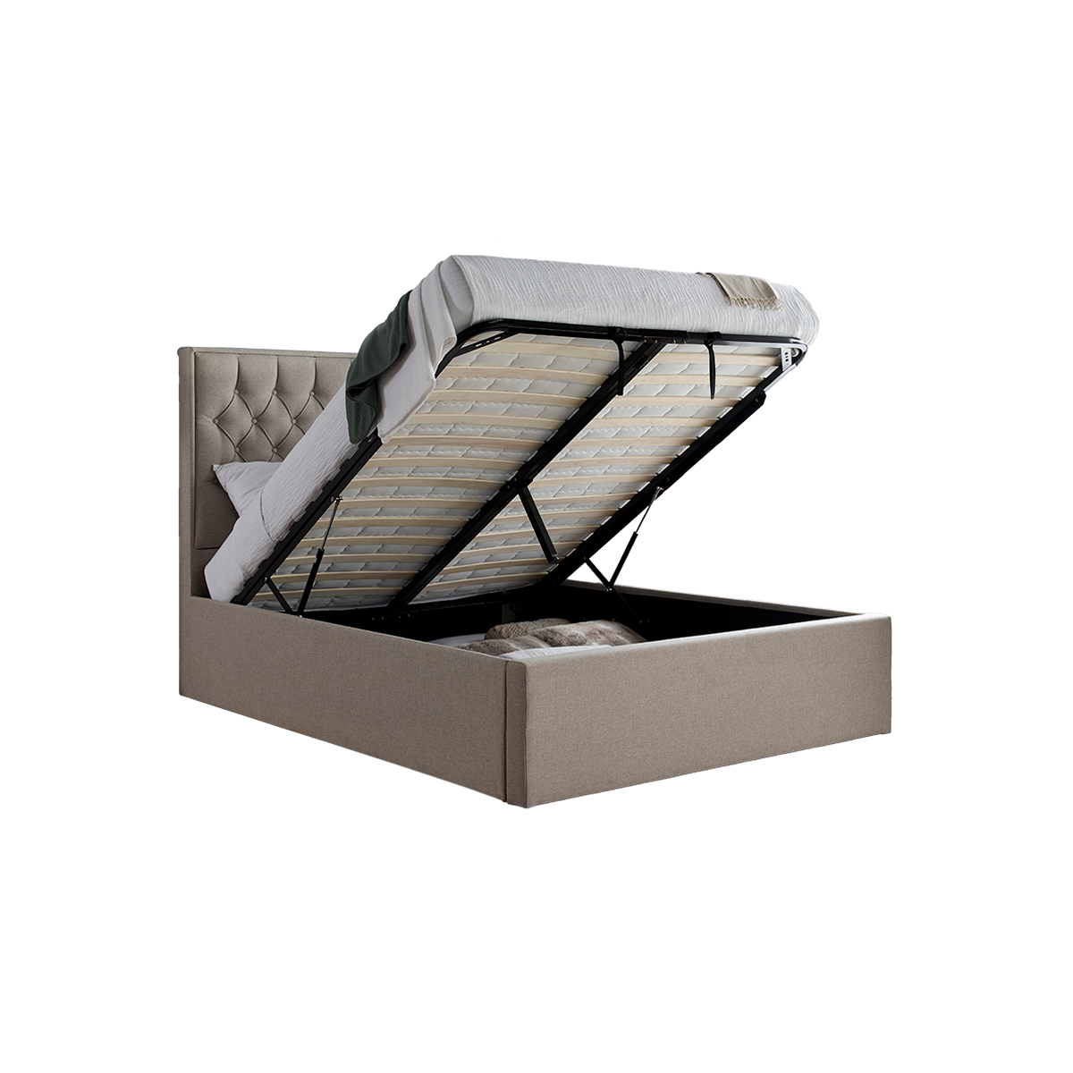 Wilson Fabric Ottoman Storage Bed