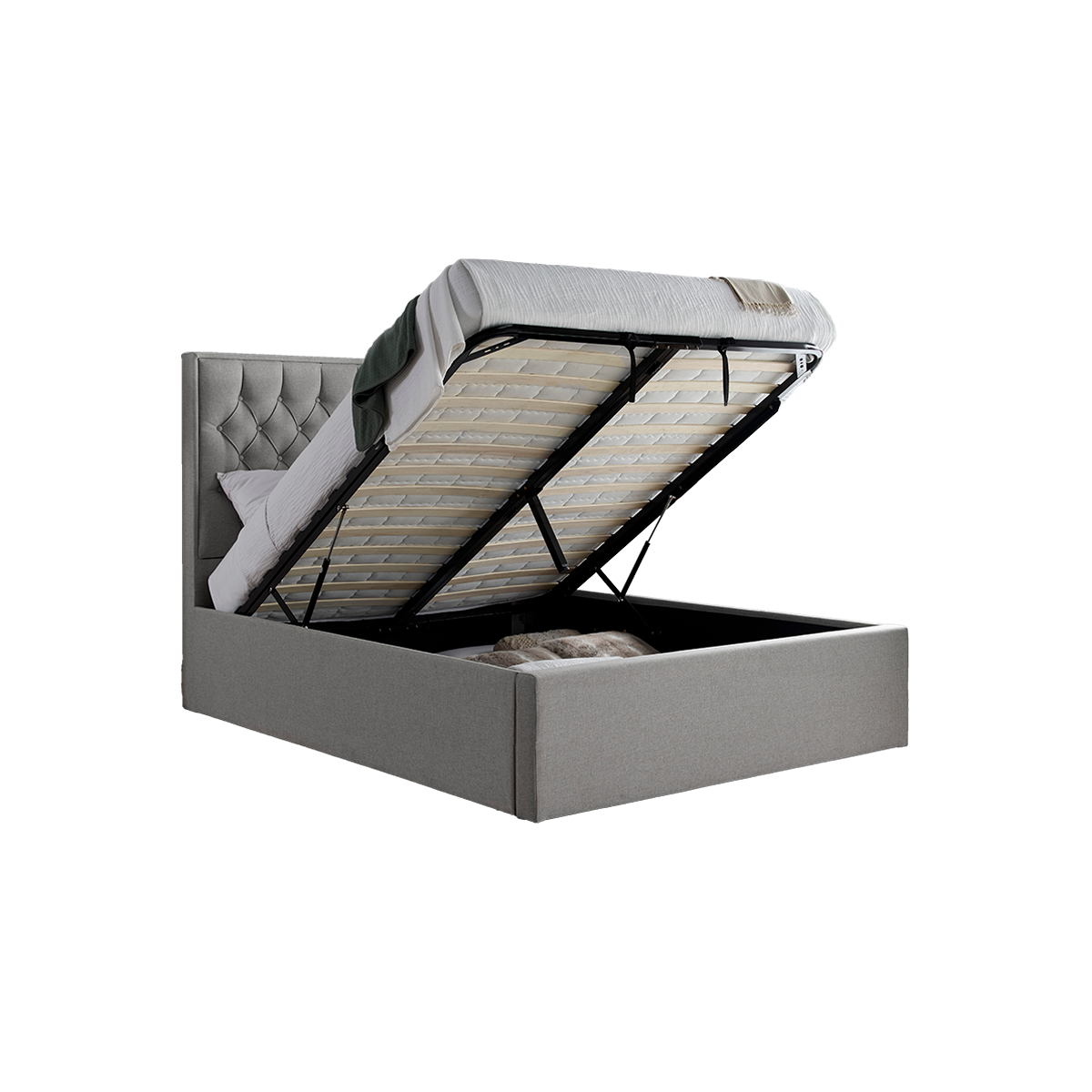 Wilson Fabric Ottoman Storage Bed