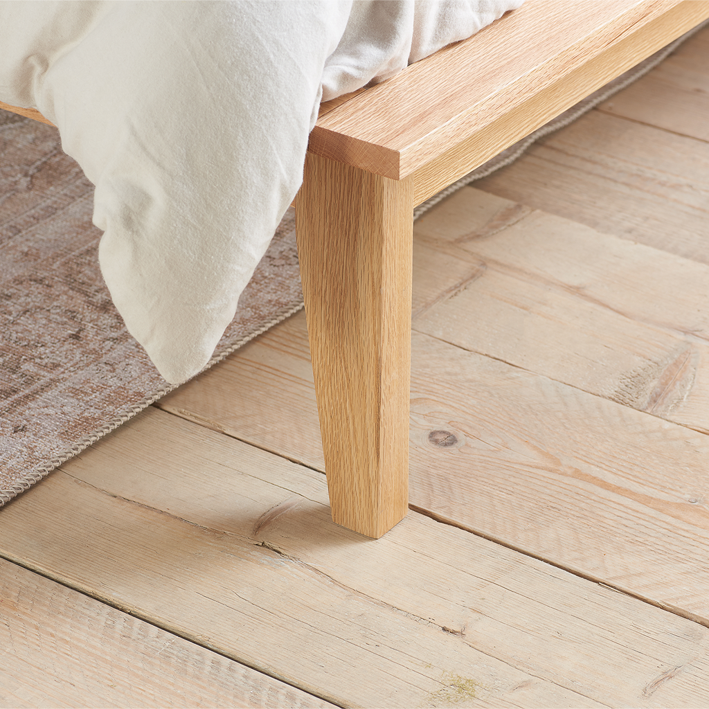 Astrid Oak Rattan Bed