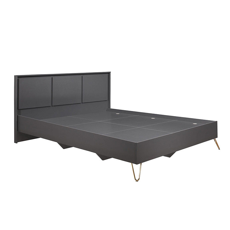 Cradleys Black Charcoal Wooden Bed