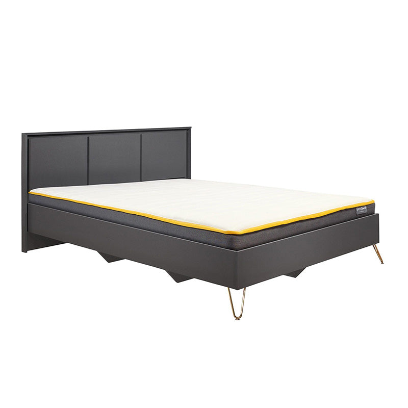 Cradleys Black Charcoal Wooden Bed