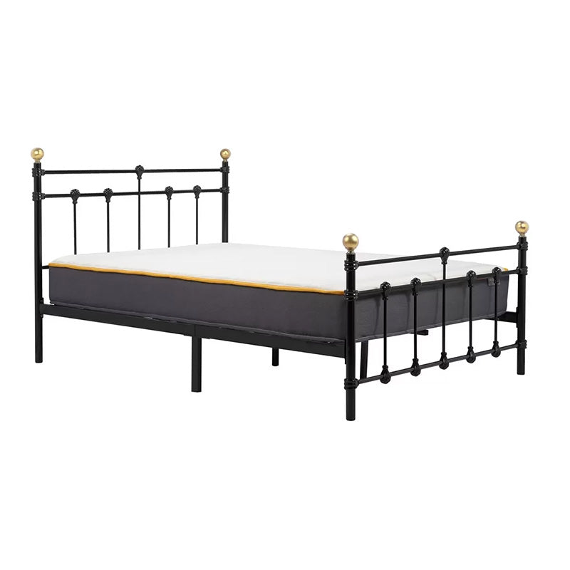 Globe Traditional Black Metal Bed