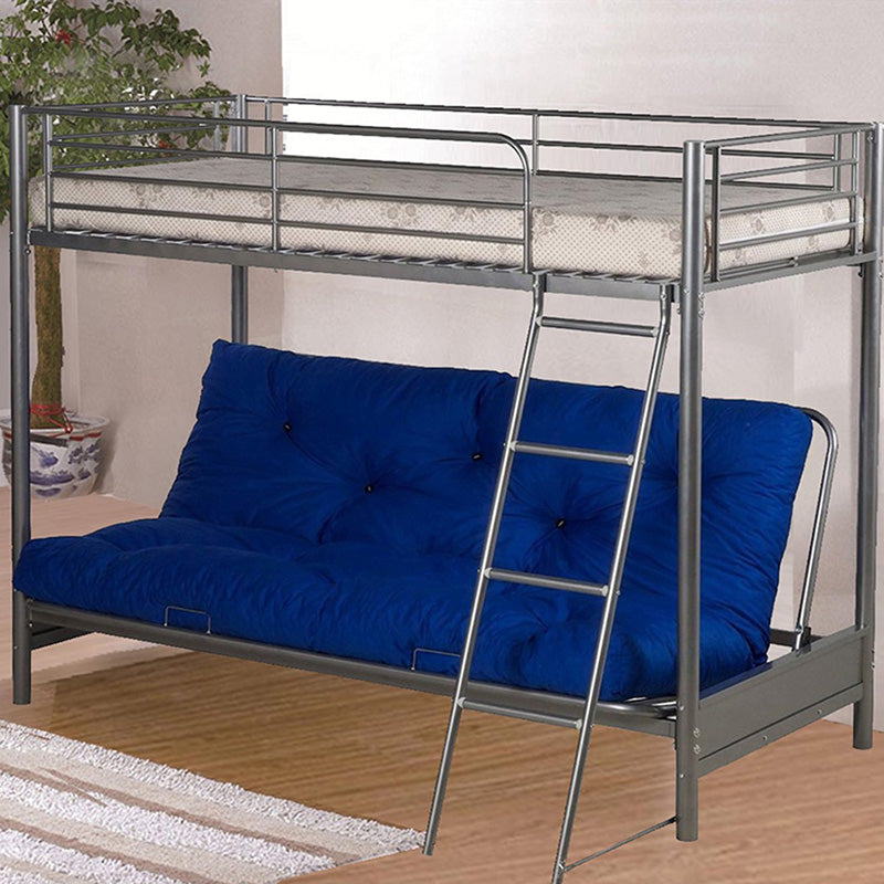 Riptide Futon Bunk Bed In Silver