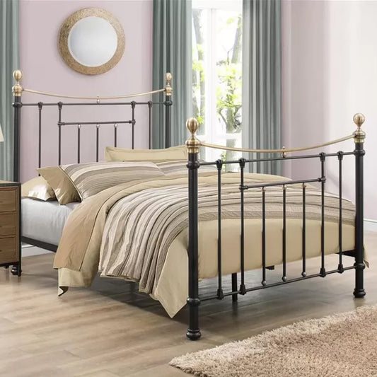 Rose Victorian Style Metal Bed