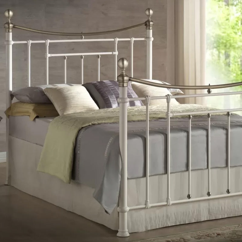 Rose Victorian Style Metal Bed