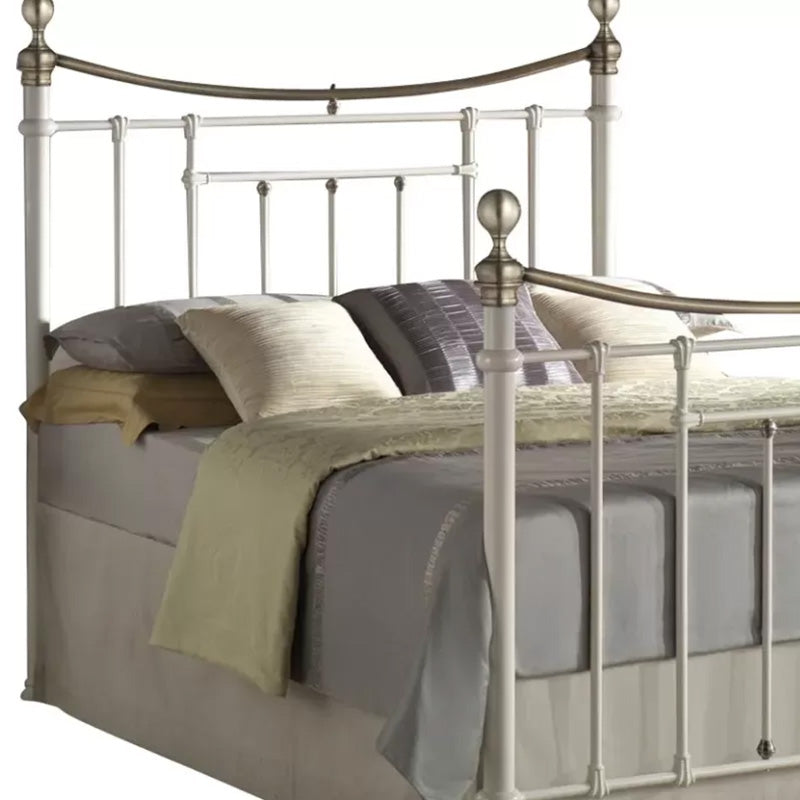 Rose Victorian Style Metal Bed