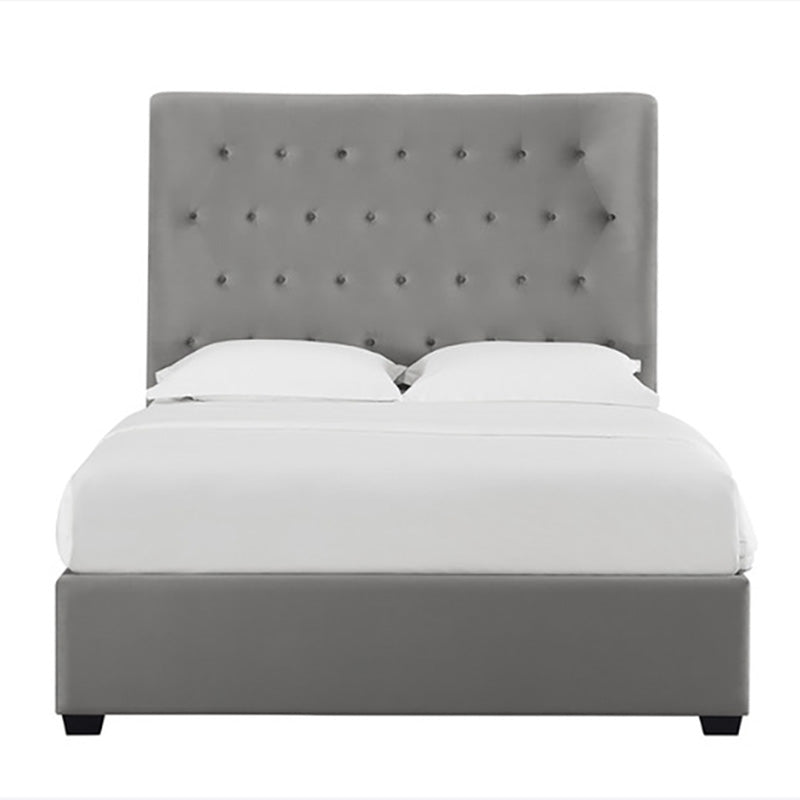 Cuban Grey Ottoman Fabric Bed