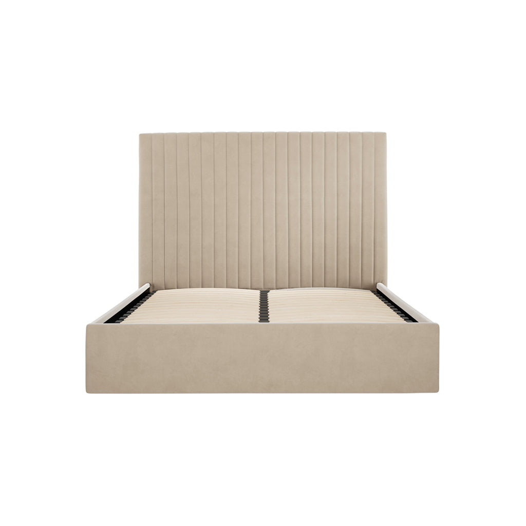 Berlin Tall Headboard Ottoman Bed