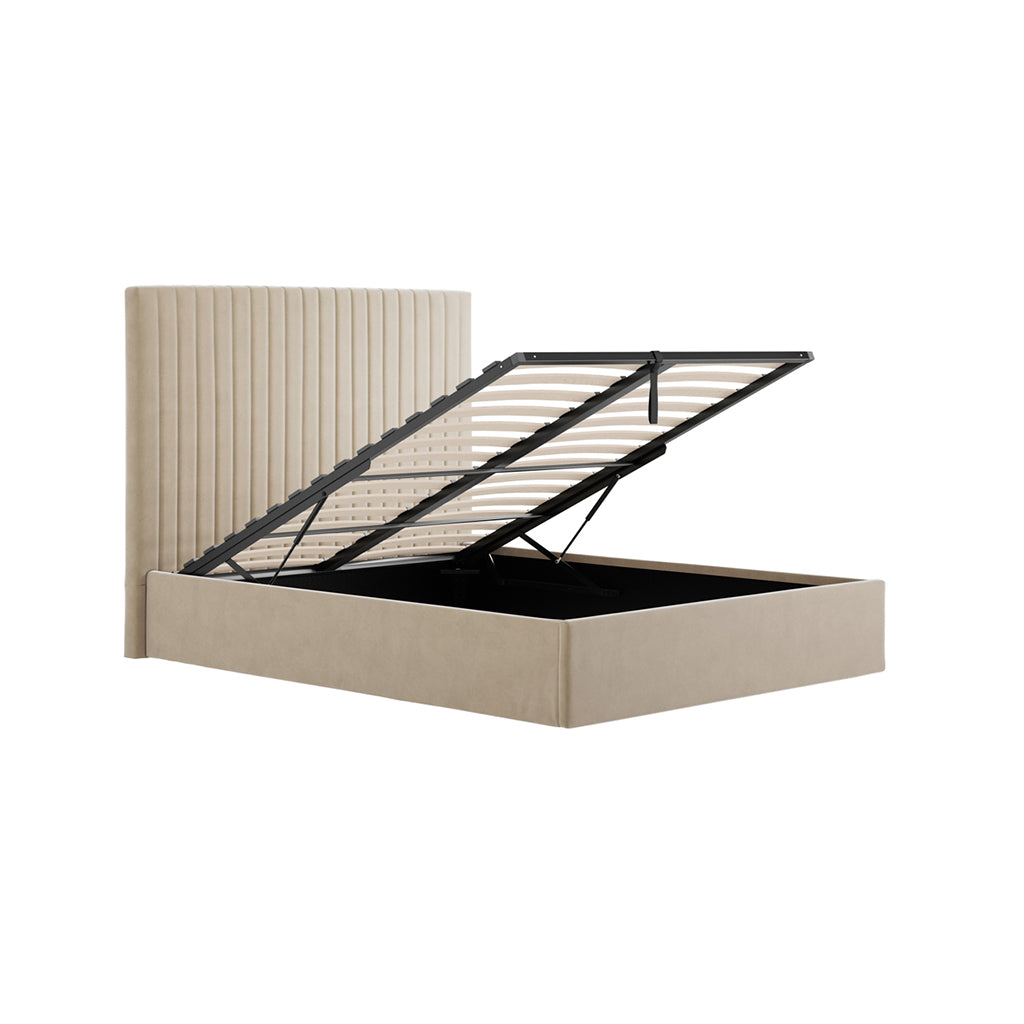 Berlin Tall Headboard Ottoman Bed