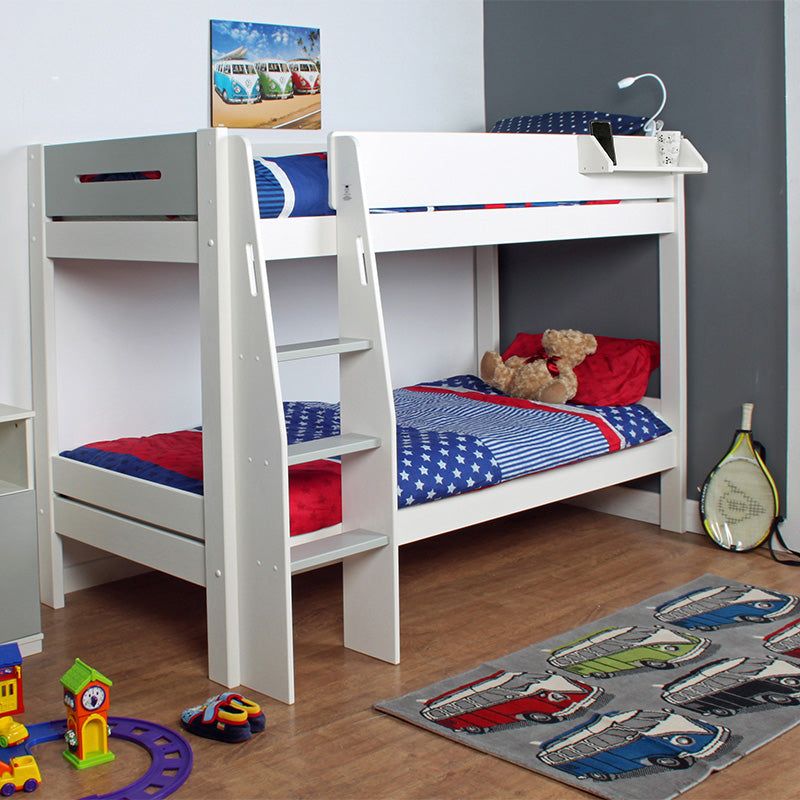 Urban Grey & White Bunk Bed