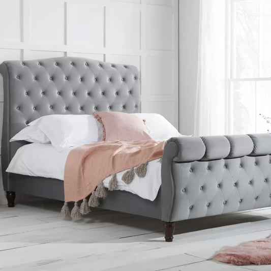 Trinidad Grey Fabric Bed