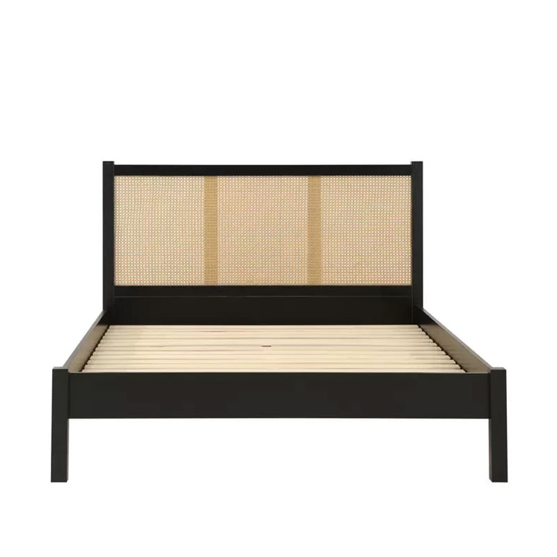 Crowley Wooden Rattan Bed