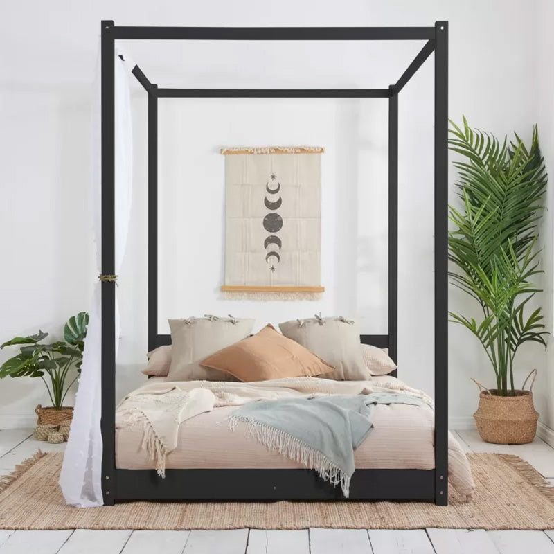 Charles Wooden Four Poster Bed Frame