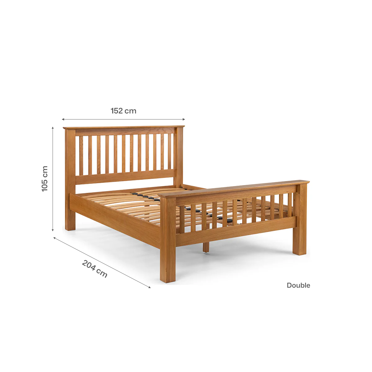 Amsterdam Oak High Footend Bed