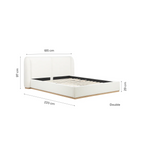 Eden Boucle Bed - Solid Base