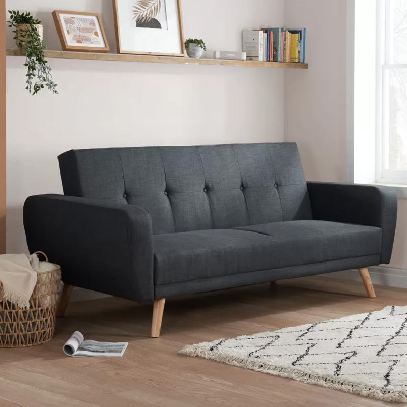 Marden Large Charcoal Fabric Sofa Bed