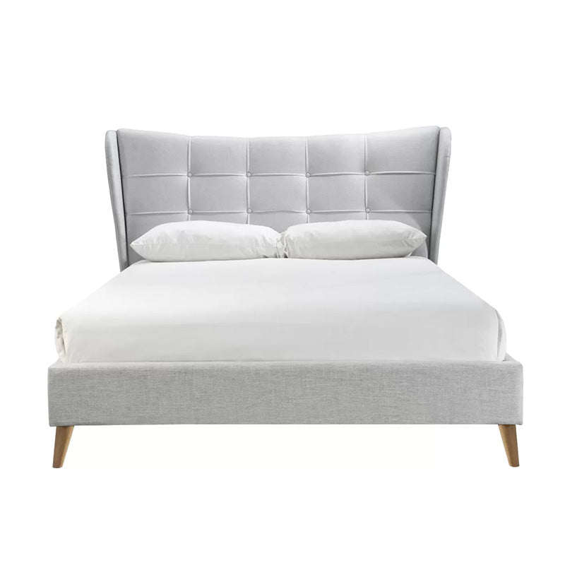 Luna Fabric Buttoned Headboard Bed