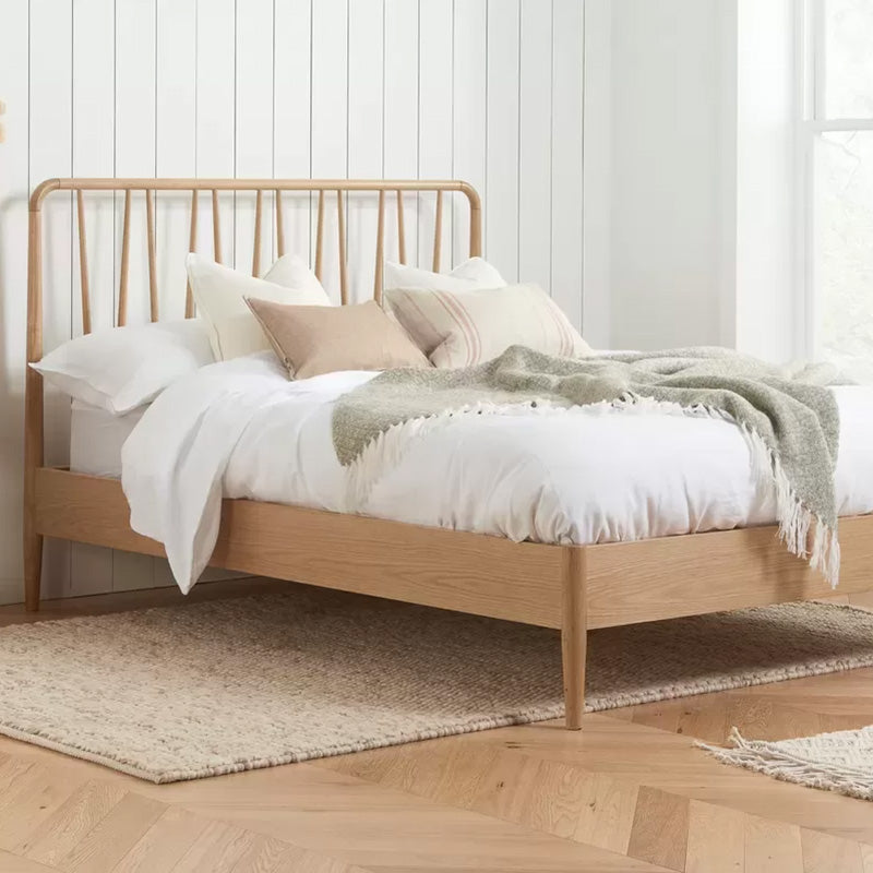 Springdale Wooden Oak Spindle Bed