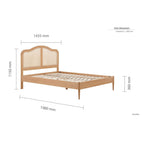 Leonie Rattan Bed