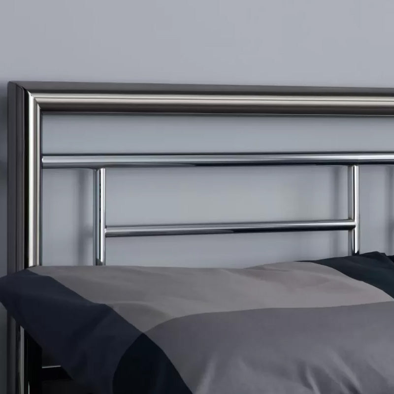 Maya Gun Metal Steel Bed