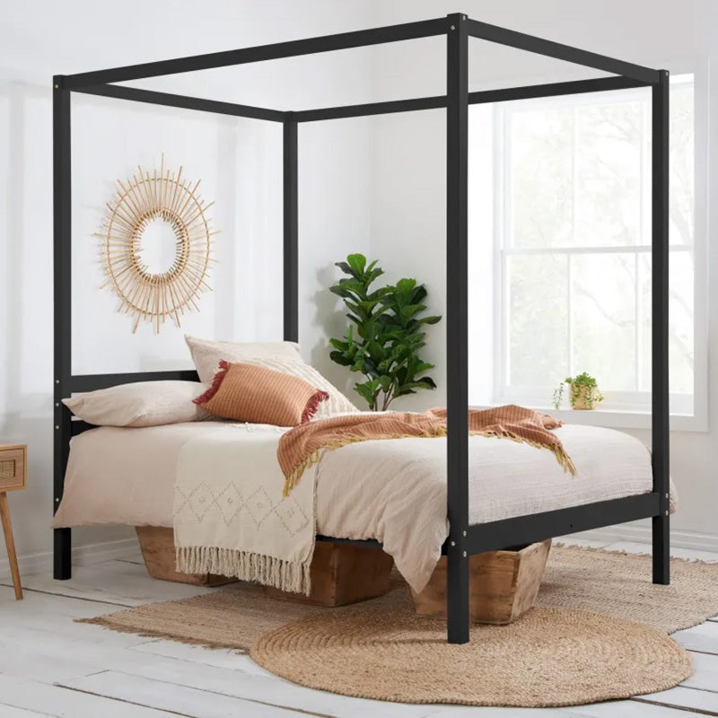 Air Pine Wooden Poster Bed