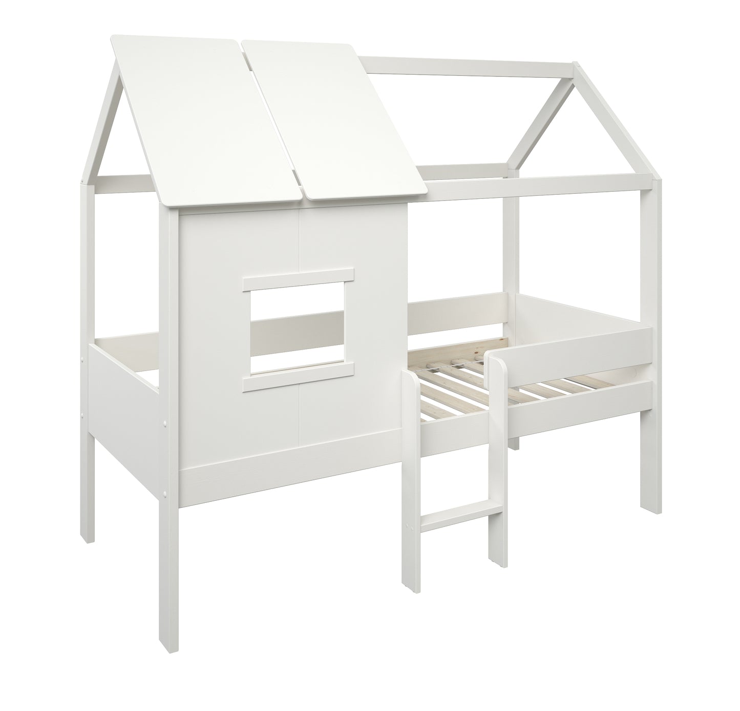 White Mini Playhouse Single Bed - 3ft