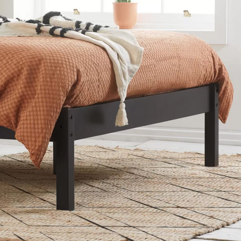 Noir Black Wooden Bed Frame