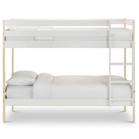 Cluster White and Oak Bunk Bed Frame - 3ft Single