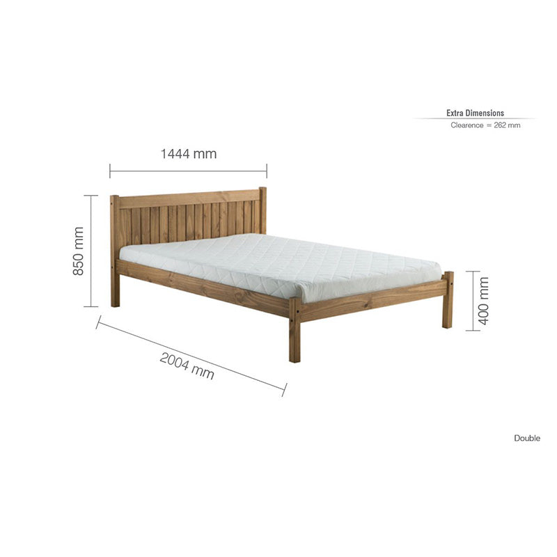 Colmar White Pine Shaker Bed