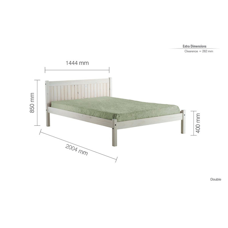 Colmar White Pine Shaker Bed