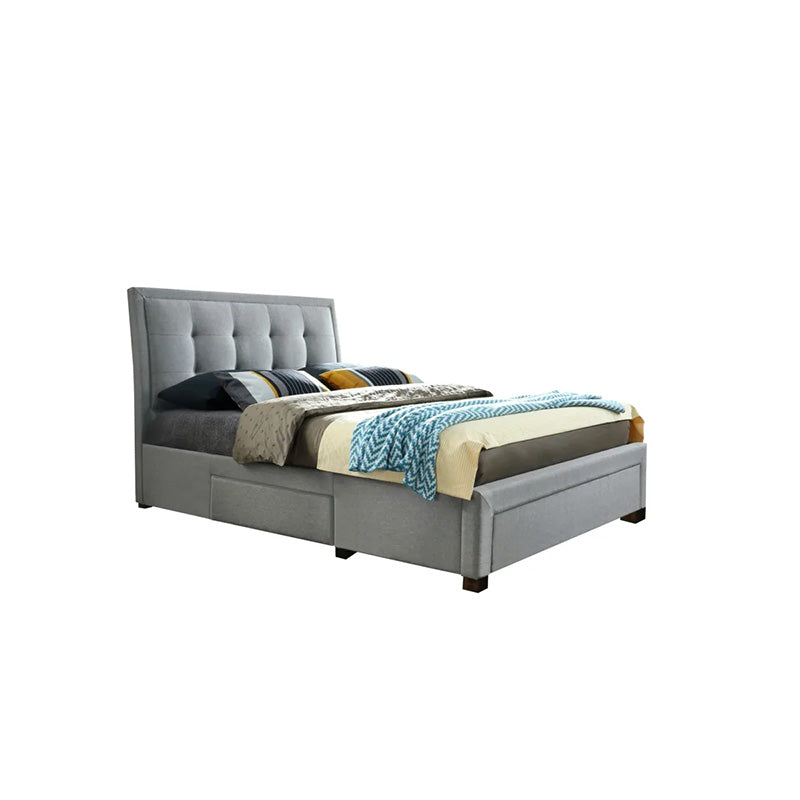 Voyage Grey Fabric Bed