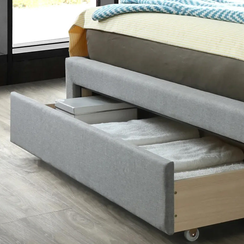 Voyage Grey Fabric Bed